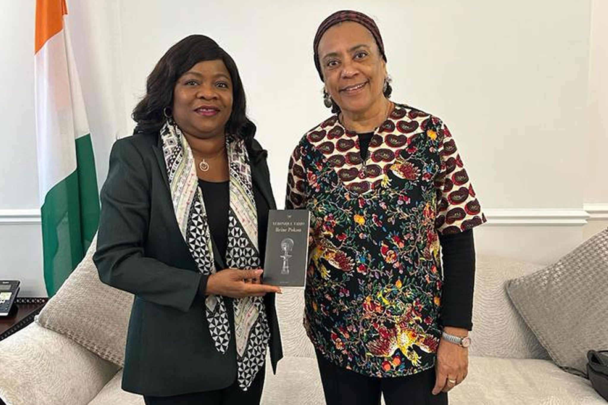 Mme Véronique Tadjo Reçue en Audience à l'Ambassade de Côte d'Ivoire