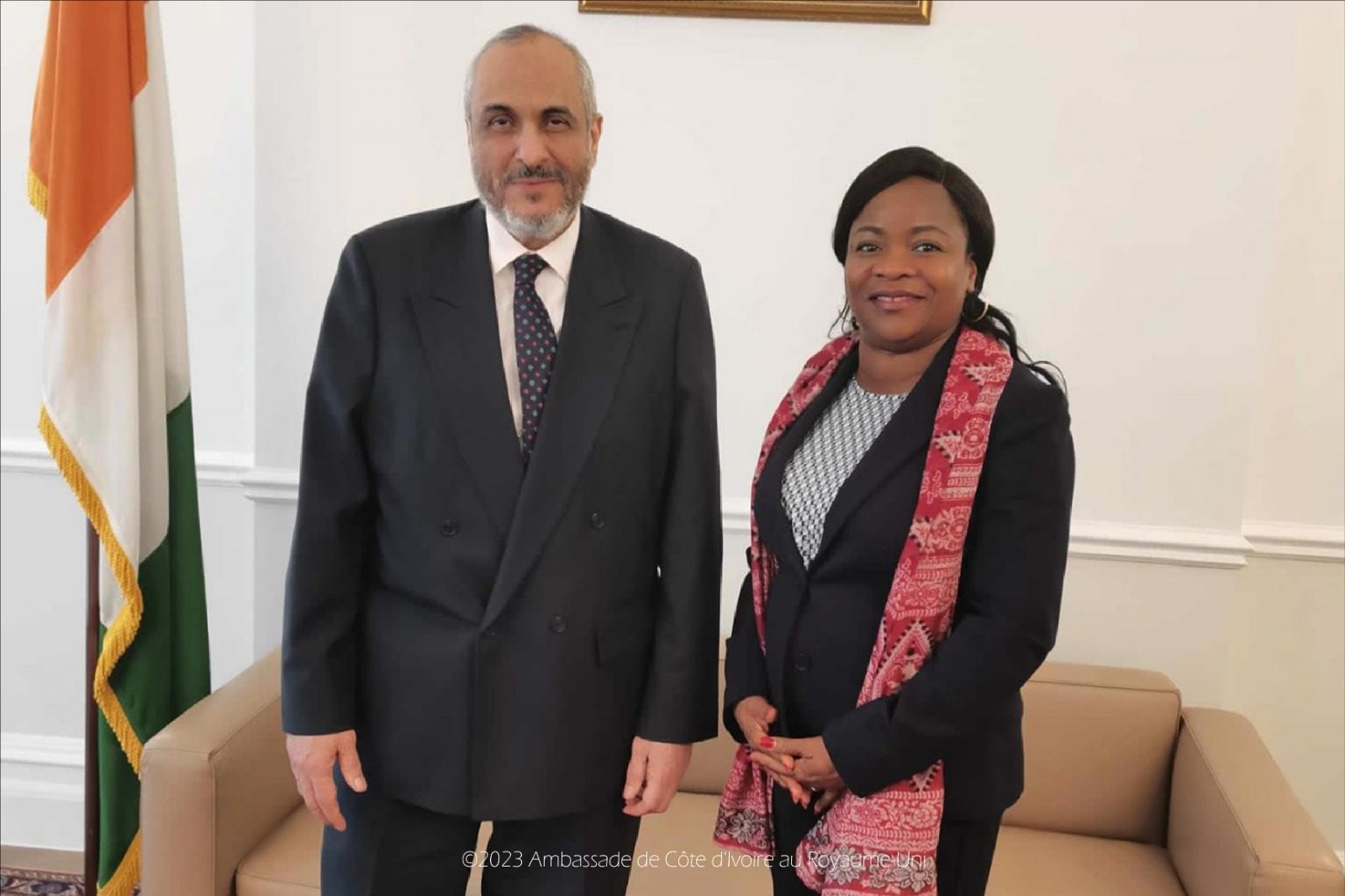 S.E.Mme Amani Sara a reçu son homologue de la République Islamique de Mauritanie